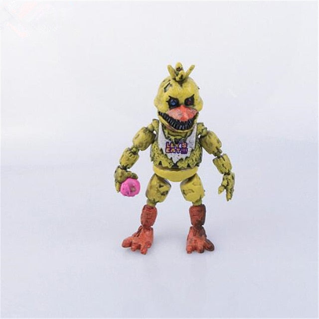 Hot Sell Five Night At Freddy Anime Fnaf Bear Free Assembly Action Figure Pvc Model Freddy Toys For Children