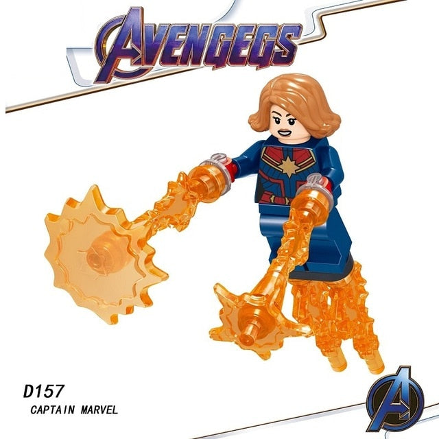 Legoed Avengers Endgame Marvel Iron Man Thanos Infinity Gauntlet Action Figures Playmobil Building Blocks Model Children Toys