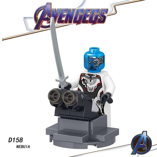 Legoed Avengers Endgame Marvel Iron Man Thanos Infinity Gauntlet Action Figures Playmobil Building Blocks Model Children Toys