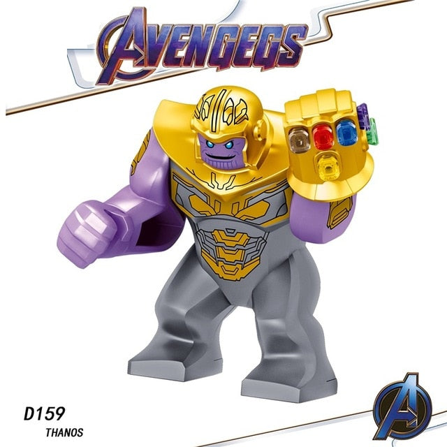 Legoed Avengers Endgame Marvel Iron Man Thanos Infinity Gauntlet Action Figures Playmobil Building Blocks Model Children Toys