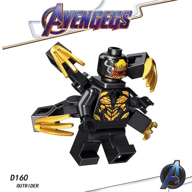 Legoed Avengers Endgame Marvel Iron Man Thanos Infinity Gauntlet Action Figures Playmobil Building Blocks Model Children Toys