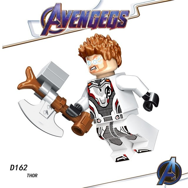 Legoed Avengers Endgame Marvel Iron Man Thanos Infinity Gauntlet Action Figures Playmobil Building Blocks Model Children Toys