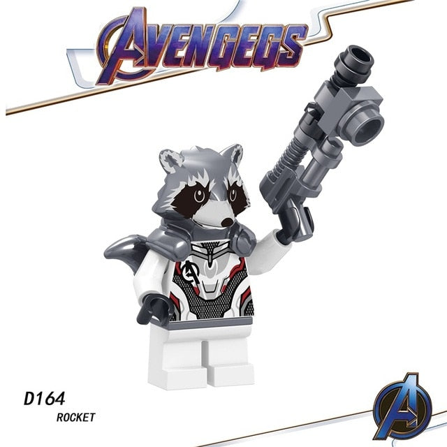 Legoed Avengers Endgame Marvel Iron Man Thanos Infinity Gauntlet Action Figures Playmobil Building Blocks Model Children Toys