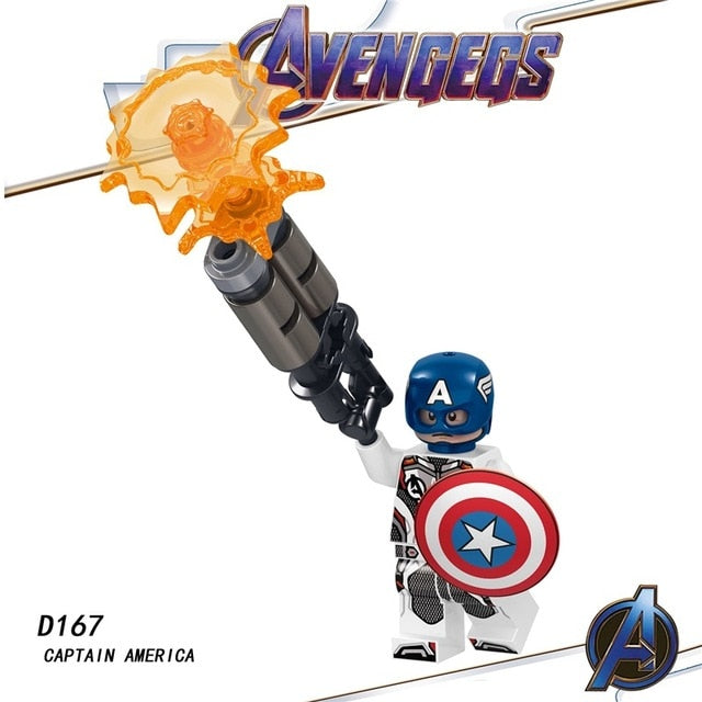 Legoed Avengers Endgame Marvel Iron Man Thanos Infinity Gauntlet Action Figures Playmobil Building Blocks Model Children Toys