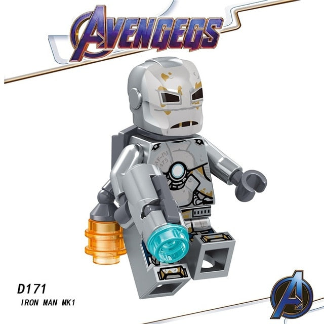 Legoed Avengers Endgame Marvel Iron Man Thanos Infinity Gauntlet Action Figures Playmobil Building Blocks Model Children Toys