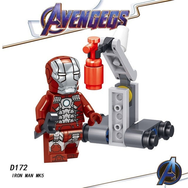 Legoed Avengers Endgame Marvel Iron Man Thanos Infinity Gauntlet Action Figures Playmobil Building Blocks Model Children Toys