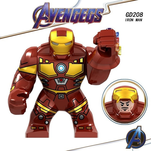 Legoed Avengers Endgame Marvel Iron Man Thanos Infinity Gauntlet Action Figures Playmobil Building Blocks Model Children Toys