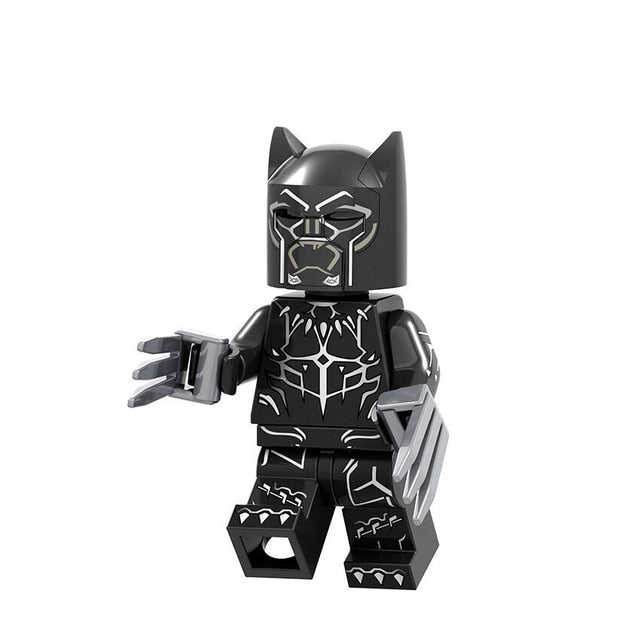 Legoings marvel series assembling man, black panther, purple wave, thunder, ebony, throat, panther Marvel's The Evengers