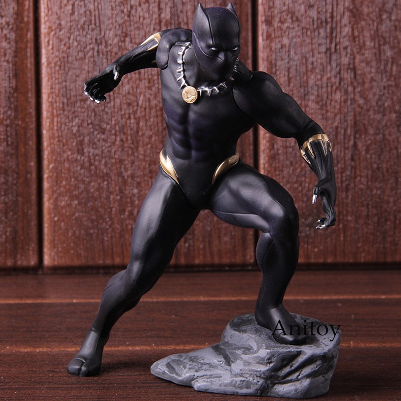 Marvel Action Figure Avengers Black Panther Toys Kotobukiya Artfx Statue 1/10 Scale Pre-Painted Model Kit PVC Collectible Model