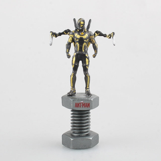 Marvel Civil War Captain America Super Hero Ant Man Wasp Mini PVC Action Figure Collectible Model Kids Toys Doll 6.5cm