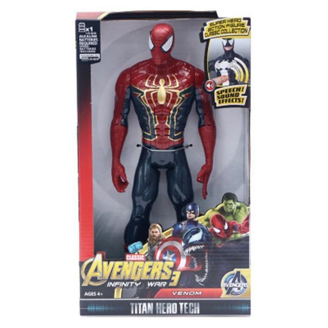 Marvel Super Heroes Avengers Thanos Black Panther Captain America Thor Iron Man Spiderman Hulkbuster Hulk Action Figure 12" 30cm