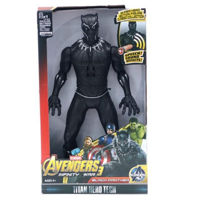 Marvel Super Heroes Avengers Thanos Black Panther Captain America Thor Iron Man Spiderman Hulkbuster Hulk Action Figure 12" 30cm