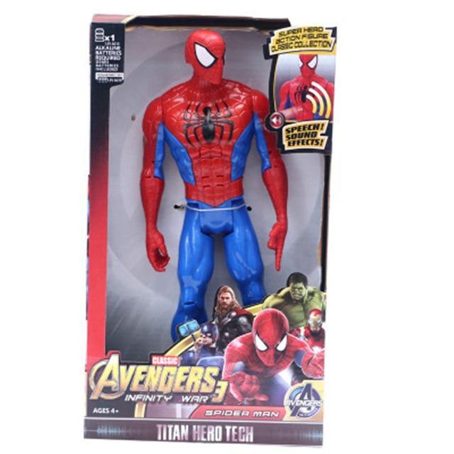 Marvel Super Heroes Avengers Thanos Black Panther Captain America Thor Iron Man Spiderman Hulkbuster Hulk Action Figure 12" 30cm