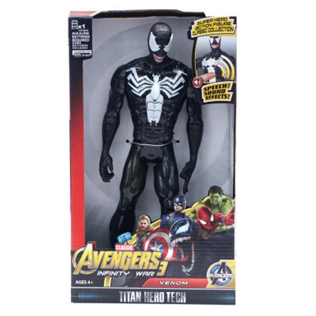 Marvel Super Heroes Avengers Thanos Black Panther Captain America Thor Iron Man Spiderman Hulkbuster Hulk Action Figure 12" 30cm