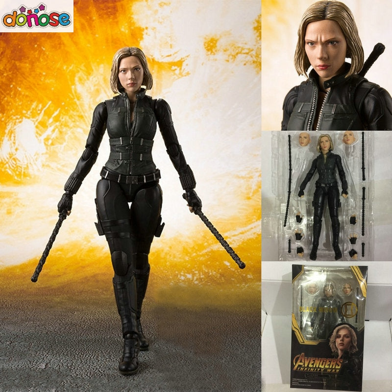 Movie Avengers Infinity War Black Widow Natasha Romanoff Cartoon Toy Action Figure Model Doll Gift