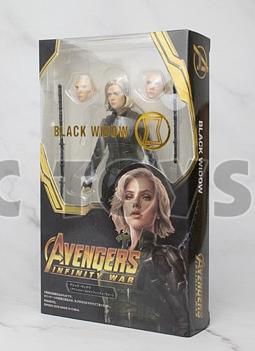 Movie Avengers Infinity War Black Widow Natasha Romanoff Cartoon Toy Action Figure Model Doll Gift