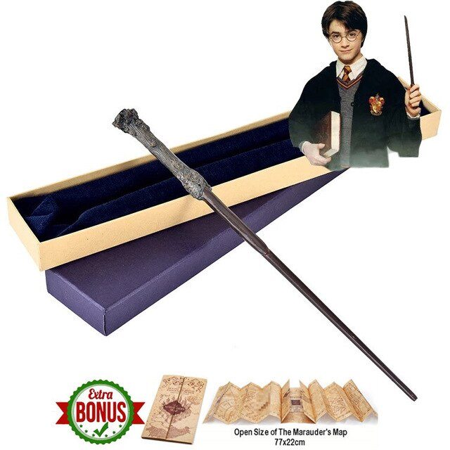 New 20 Styles Metal Core Potters Magic Wand Wands Stick the Elder Wand Harried Iron Core Inside Wizard Gift Cosplay