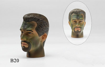 New arrival!! Woodland camouflage Soldiers model, 1/6 modern special forces soldiers head American soldiers carving model