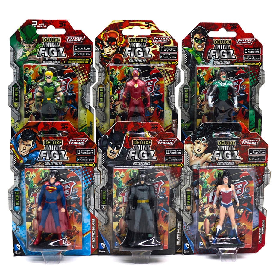 DC Justice League Superhero Action Figures Set