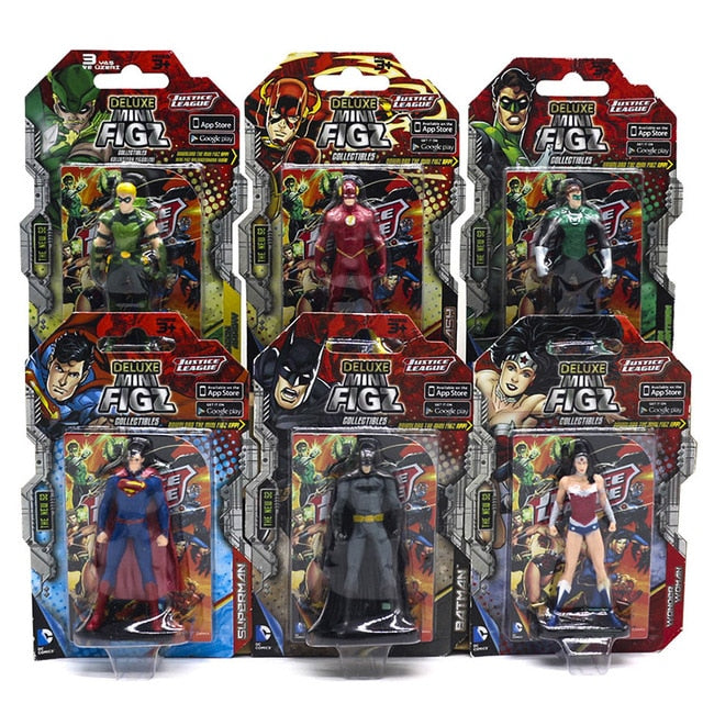 DC Justice League Superhero Action Figures Set