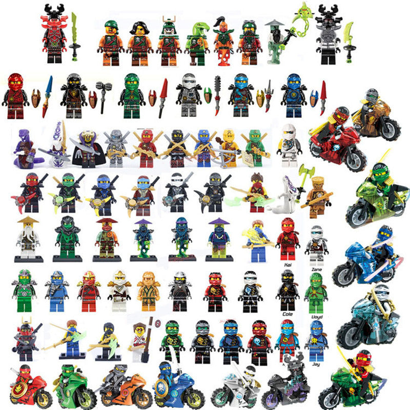 2019 Compatible LegoINGlys NinjagoINGlys Sets NINJA Heroes Kai Jay Cole Zane Nya Lloyd With Weapons Action Toys for children