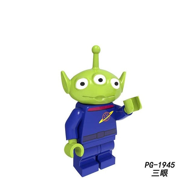 Robot 2019 Disney Toys Story 4 Action Figure 5cm Kids Toy Aliens Buzz Lightyear Building Blocks kids Toys for Children Children