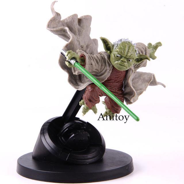 Star Wars Yoda Fighting Version PVC Master Yoda Action Figure Collectible Model Toy