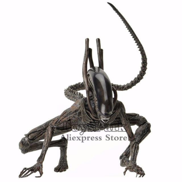 ToysPark Aliens 7" Scale Xenomorph Alien Action Figure Extendable Inner Mouth Covenant Moive Collectible 2017 NECA Alien Series