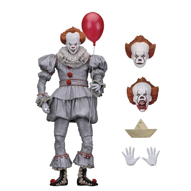 Tronzo Neca Horror Figure IT Clown Pennywise Halloween Killer Leatherface Jason Scary Movie Game Figure Model Toys For Halloween